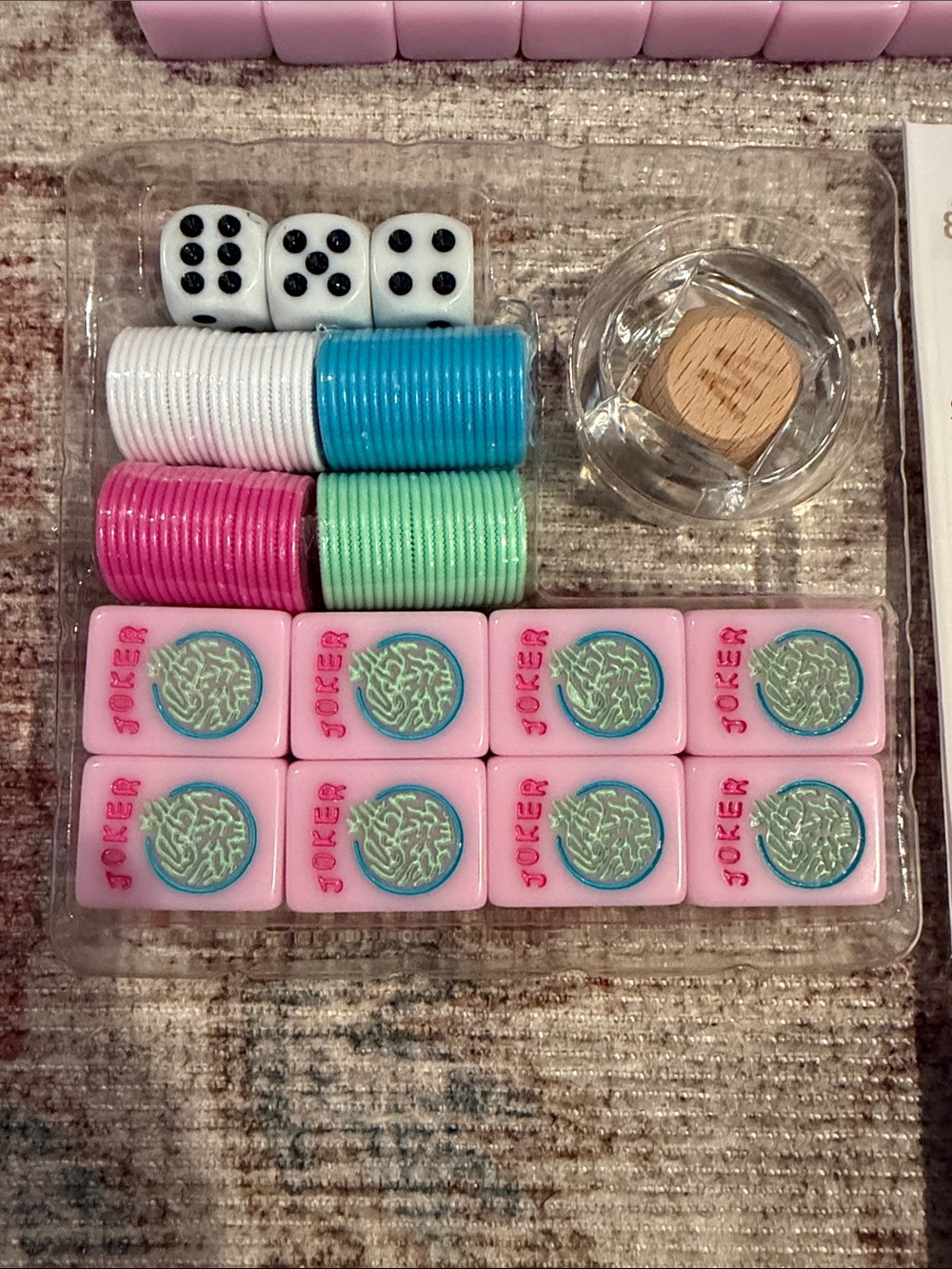 Hobby Lobby MahJong Set — Pink - Picture 4 of 10
